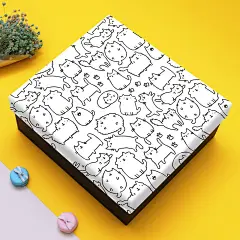 可爱卡通礼物盒生日礼品包装盒子高档创意口红香水礼盒送女生惊喜-tmall