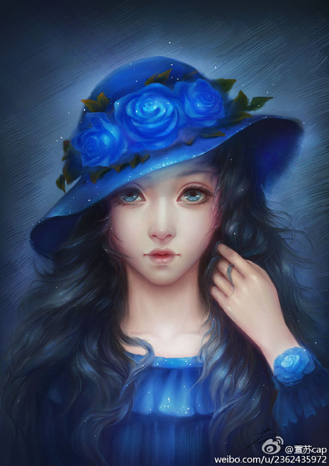 蓝玫瑰姑娘——我是那么的喜欢蓝