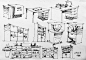 室内手绘设计线稿家具组合单体临摹合集集合