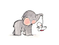 Swing 8x10  Nursery Art, child wall art, boy nursery, girl nursery,bunny rabbit, elephant