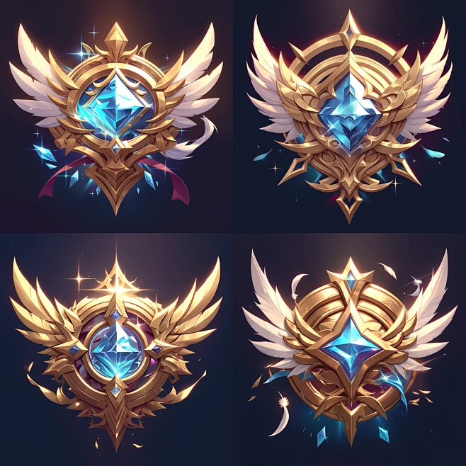 game-circular-badge-with-a-gold-shield-behind-it-and-feather-wing