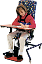 The Updown Chair: The Up Down Chair is used for optimal positioning and sitting comfort for table top or floor activities.: 