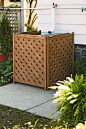 Lattice Screen: must take measurements first, but this might be great to "hide" the washer and dryer.: 