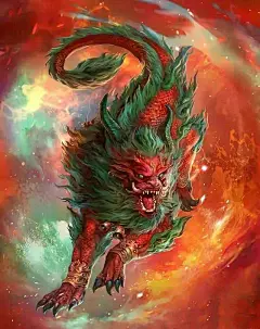 高清霸气貔貅手机壁纸