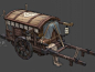 古代马车，古代运输车，镖车，货物，木箱子