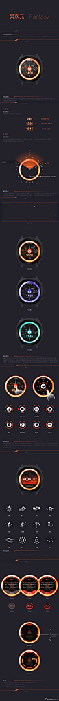【#UI设计#作品】_果壳电子智能手表设计“异次元” - CG织梦网
