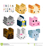 pixel art animals - Google Search