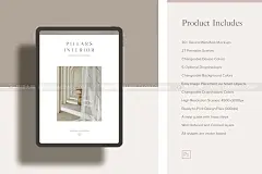 画册名片信封文具画框苹果iMac电脑iPhone情绪板设计Ps样机合集 Mockup Kit Bundle