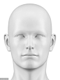 人脸模型  抽象  白膜 人头