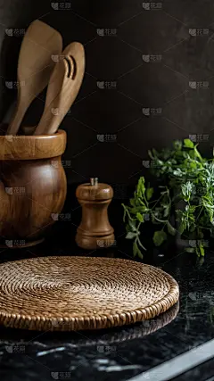 美食写实美食中式餐垫展台背景
