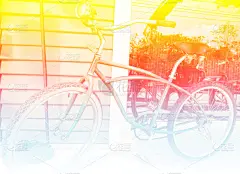 街道,自行车,棕褐色调,褐色,古董,艺术,水平画幅,古老的,艺术品,古典式