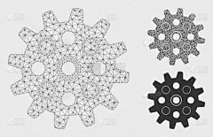 三角形,铁丝网,模型,部分,一个物体,一致,直的,技术,接线框
