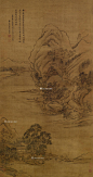 王翚——《秋意晚来浓》【秋山青万叠，诗思晚来浓。瀑断峰头路，云藏谷口松。药炉丹气上，经卷碧苔封。谁似仙翁静，阶前扫鹤踪。乙未春仲，仿燕文贵笔意，并书元人诗】人物山水 立轴欣赏 | 
清|王翚(1632-1717)字石谷，号耕烟散人、鸟目山人、剑门樵客等。被称为“清初画圣”。与王时敏、王鉴、王原祁并称“四王”，加上吴历、恽寿平合称“清初六家”或“四王吴恽”。擅山水人物花鸟草虫，笔法洒脱，用墨疏淡清逸。后也将其称为虞山派。