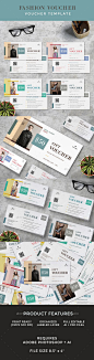 Fashion Gift Voucher Template PSD, AI Illustrator