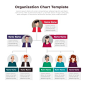 Flat organizational chart template