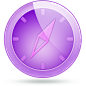 紫色的时钟图标 iconpng.com #网页# #素材#