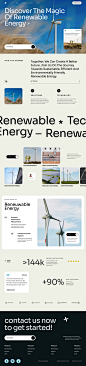 Energix - Renewable Energy Website by Sultan Adi for One Week Wonders on Dribbble