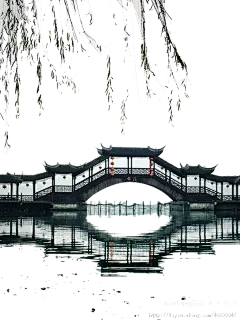 古风建筑唯美水彩手绘屋檐屏风凉亭城墙PNG免扣透明PS设计素材
