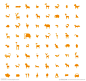 简笔手绘 小动物 icon 图标 图形