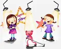 唱歌的小朋友动漫人物