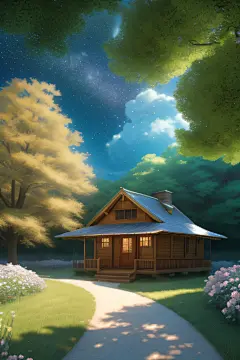 美丽花朵的绘画艺术之美