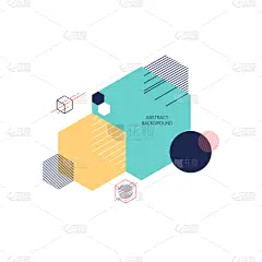 几何形状,抽象,现代,背景,形状,圆形,白色,概念,构图,复古