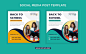 Back to school admission social media post banner