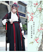汉风华裳原创汉服女襦裙中国风古装男学生日常花灯节情侣汉服套装-淘宝网
