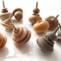 wooden spinning tops: 