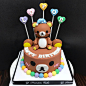 鬆弛熊 ______________________________________________
歡迎各位whatsapp☎63730499，可以最快聯絡到小店查詢或訂購 最快接受order日期係↪ 13/7/2017#cake#cupcake#premium#partycake#gift#dessert#birthday#homemade#heart#hkig#糖皮蛋糕#favourite#delicious#flower#3d蛋糕#生日蛋糕#百日宴#hkigshop#卡通蛋糕#翻糖蛋糕#立體蛋糕#