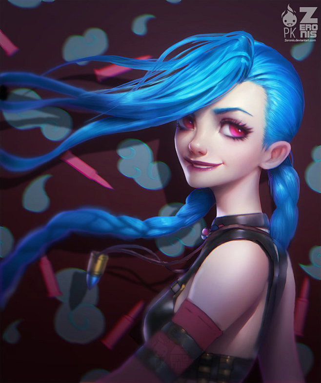 Jinx Portrait Fan Ar...