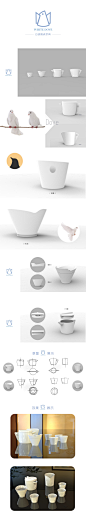 白鸽陶瓷茶壶设计（茶具）