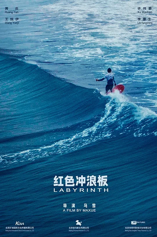 红色冲浪板 海报