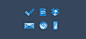 Blue Flat Icons