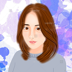 子雯茉莉采集到子雯茉莉的人物头像绘画