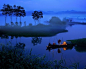 全球顶尖摄影：渔舟唱晚。宁静而美好的夜~ via@全球顶尖摄影
