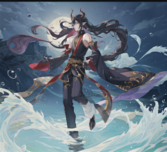 水流留痕采集到AI绘图