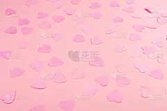 五彩纸屑,心型,粉色背景,华丽的,事件,贺卡,美术工艺,浪漫,简单,柔和色