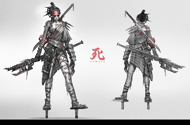 Zombie samurai, Shaw...