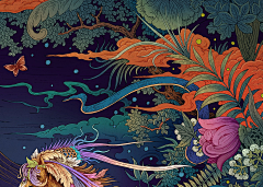 西瓜花子采集到插画