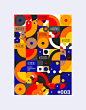 abstract Amuki color contemporary art pattern pattern font poster print tinkuy vector
