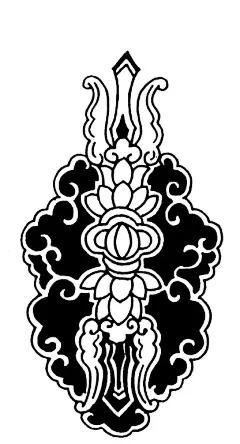 卷云纹抽象对称莲花纹构成的花纹图案AI矢量文件|抽象|传统图案|对称|黑白|花边|花边素材|花纹|花纹素材|吉祥|卷云纹|莲花纹|矢量素材|竖图|图案|纹饰|纹样|艺术|中国古典|装饰