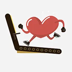 加强心肌功能图标图片 https://88ICON.com 心肌 功能图标 运动 红心