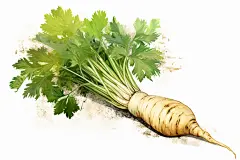 天麻健康中草药插画