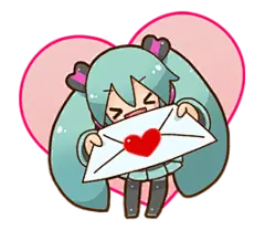 初音未来（友情篇♪） - LINE 贴图 : 深受大家喜爱的初音未来的第2套贴图来啦！插画师“三月八日”的手绘作品。本套贴图中新加入了许多“未来”的好朋友们！