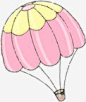手绘粉色可爱热气球高清素材 可爱 热气球 粉色 免抠png 设计图片 免费下载