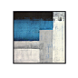 抽象油画 蓝色肌理 客厅装饰画 现代简约 挂画卧室壁画-淘宝网