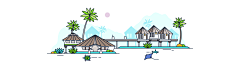 大鱼之海采集到trip icon／Illustration/building