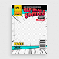 Comic magazine front page layout design