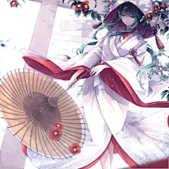 花嫁，抚子，新娘， 取次花丛懒回顾，半缘修道半缘君。p站，美少女，头像，插画
